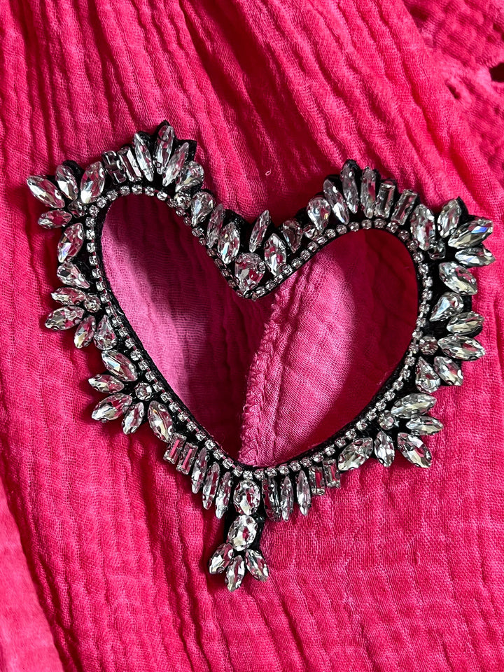 ALL THE PRETTY THINGS 100% COTTON DRESS IN STRAWBERRY PINK