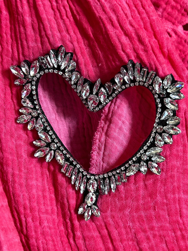 ALL THE PRETTY THINGS 100% COTTON DRESS IN STRAWBERRY PINK