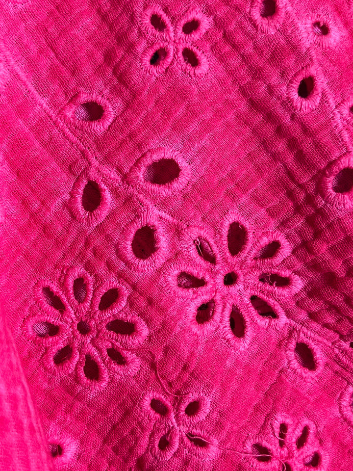 ALL THE PRETTY THINGS 100% COTTON DRESS IN STRAWBERRY PINK