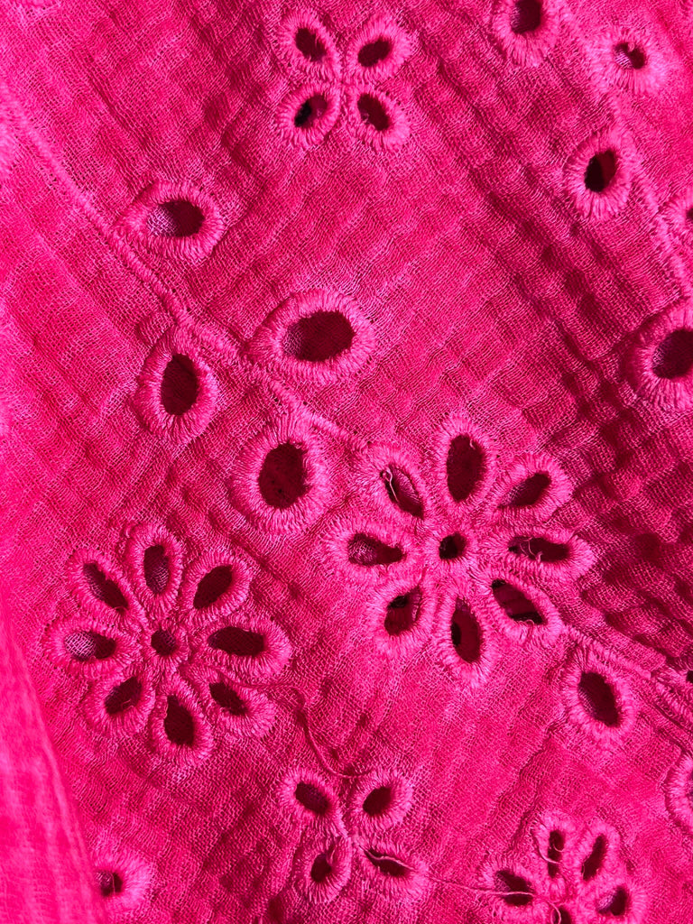 ALL THE PRETTY THINGS 100% COTTON DRESS IN STRAWBERRY PINK