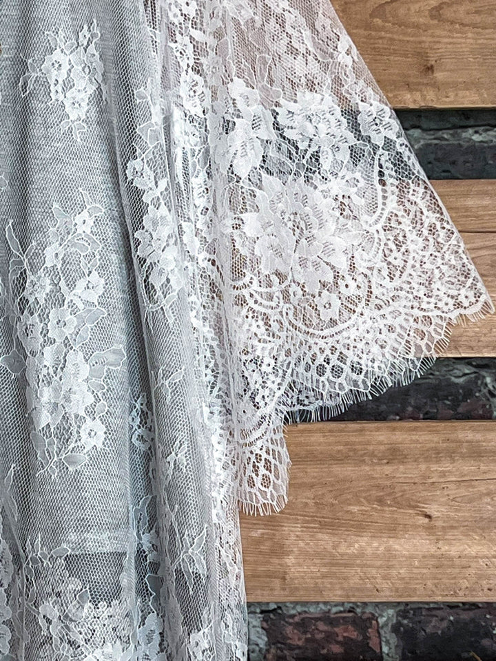 Made You Look Lace Sheer Tunic in White