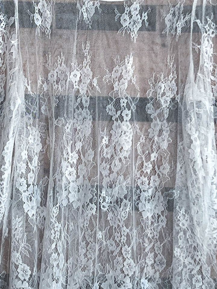 Made You Look Lace Sheer Tunic in White