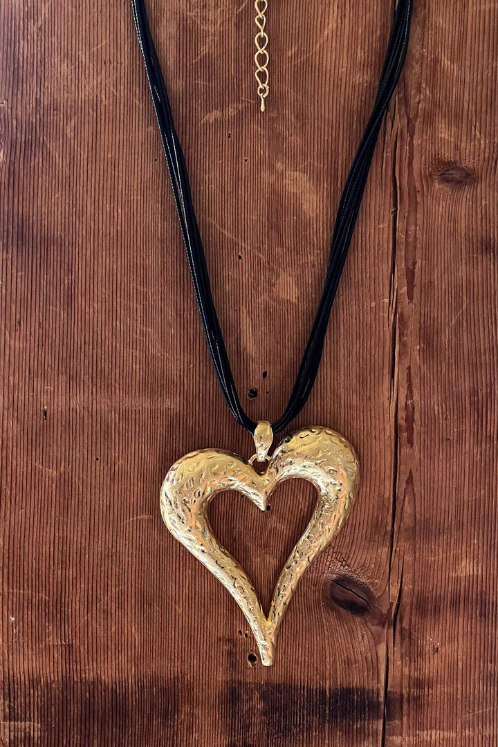 My Inner Peace Heart Necklace in Gold Color