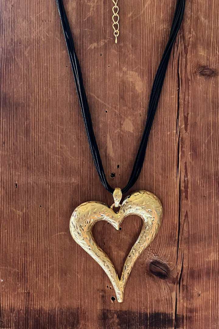 My Inner Peace Heart Necklace in Gold Color