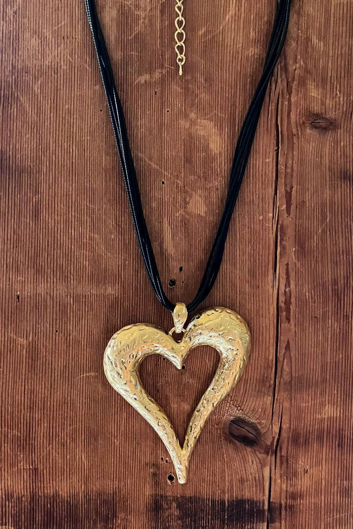 My Inner Peace Heart Necklace in Gold Color