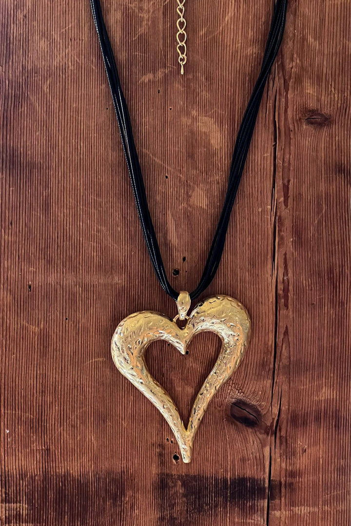 My Inner Peace Heart Necklace in Gold Color