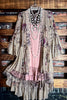 ENCHANTING GARDEN OF LOVE LACE TAUPE FLORAL CARDIGAN JACKET