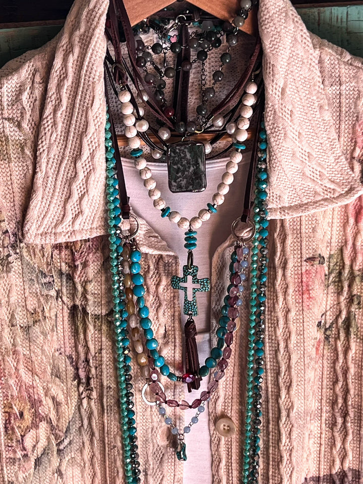 MANIFEST YOUR DREAMS COMFY & FAB JACKET CARDI IN MULTI-COLOR