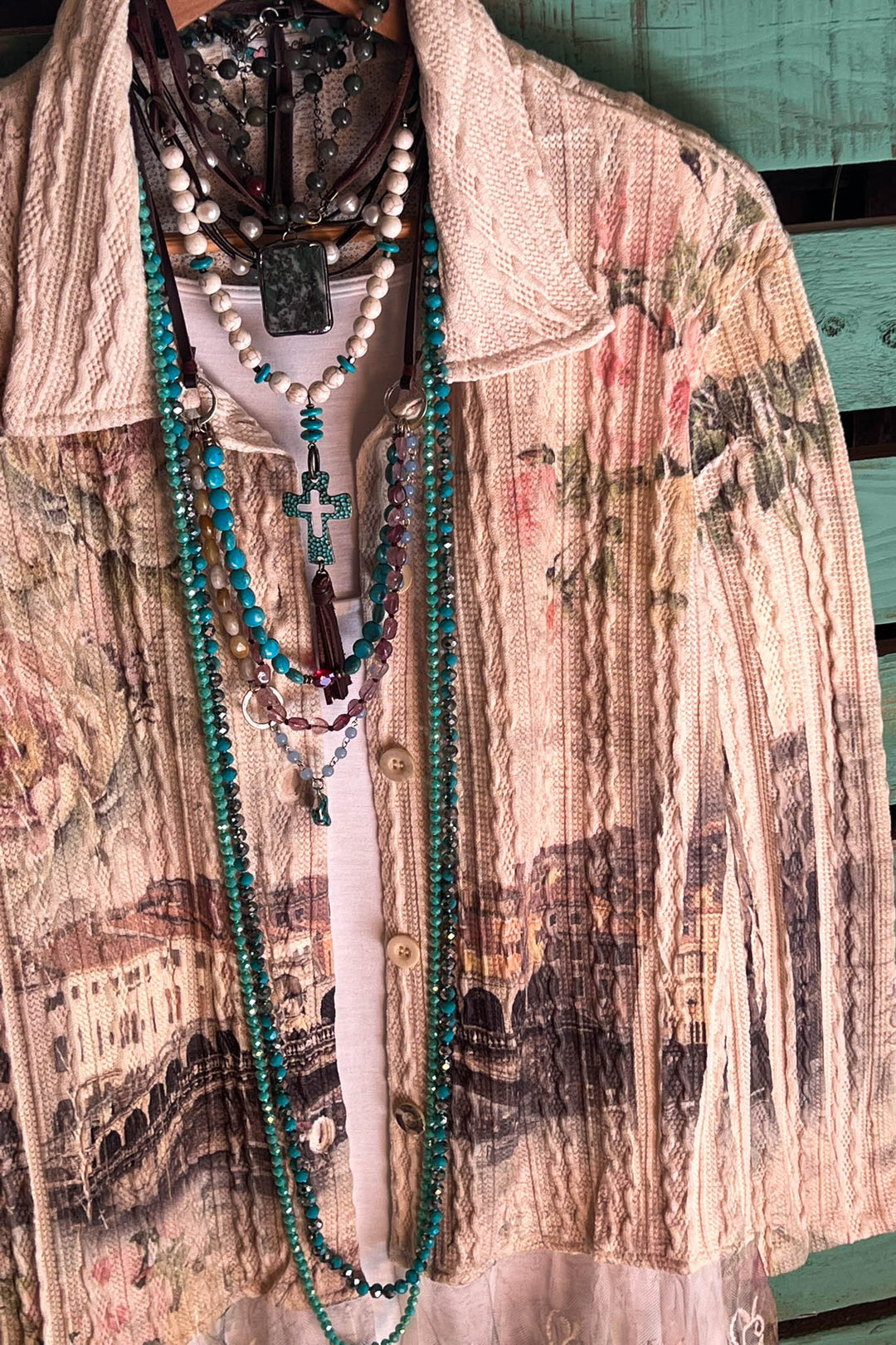 MANIFEST YOUR DREAMS COMFY & FAB JACKET CARDI IN MULTI-COLOR