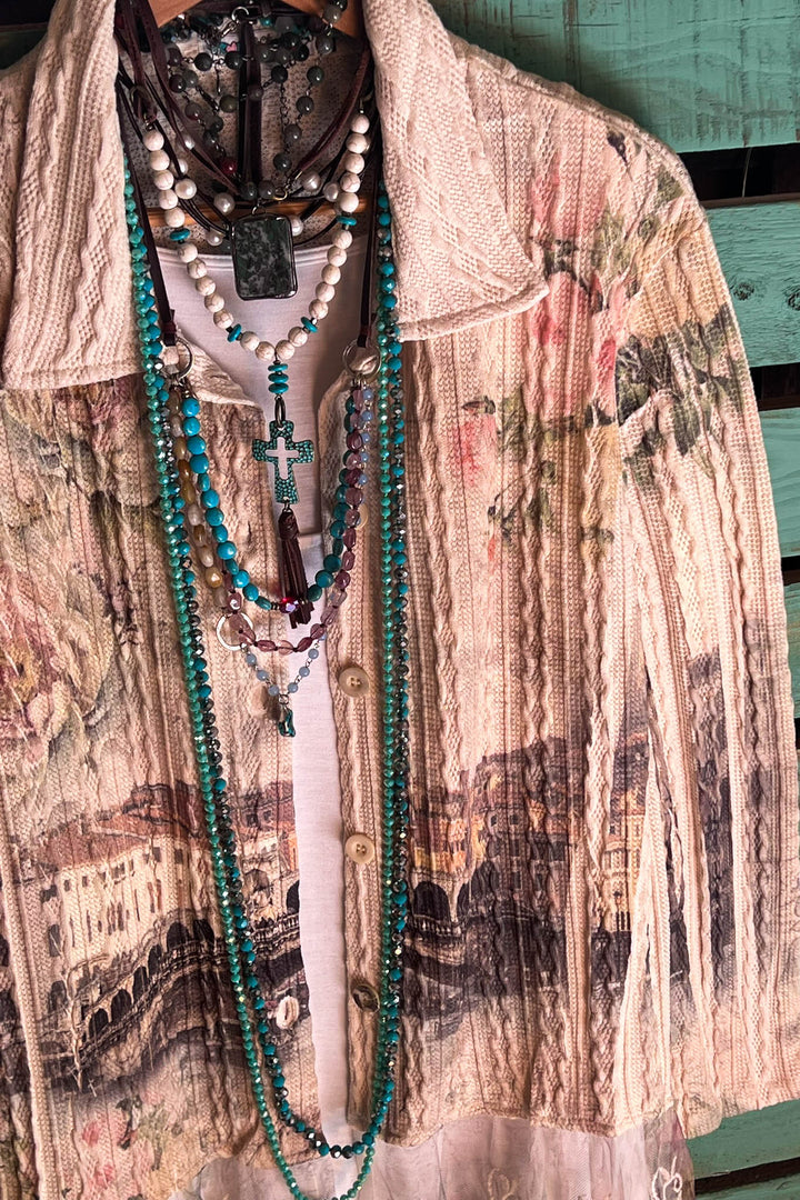 MANIFEST YOUR DREAMS COMFY & FAB JACKET CARDI IN MULTI-COLOR