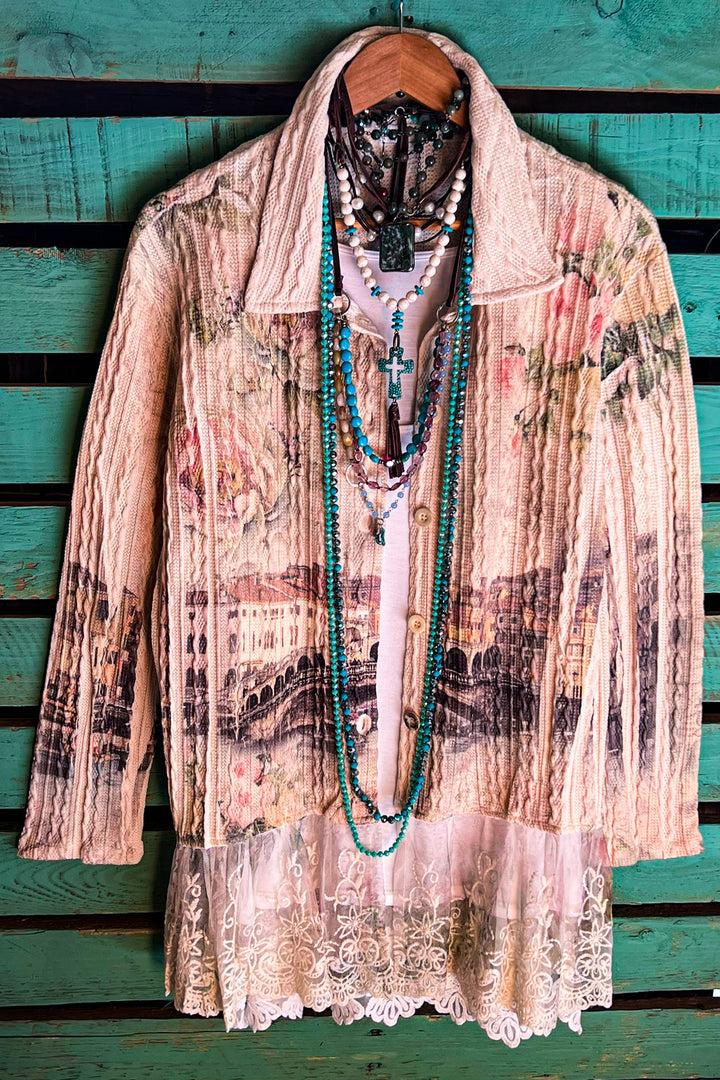 MANIFEST YOUR DREAMS COMFY & FAB JACKET CARDI IN MULTI-COLOR