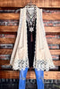 TOTALLY MAGIC VINTAGE INSPIRED LACE VEST IN BEIGE