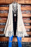 TOTALLY MAGIC VINTAGE INSPIRED LACE VEST IN BEIGE