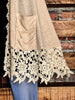 TOTALLY MAGIC VINTAGE INSPIRED LACE VEST IN BEIGE