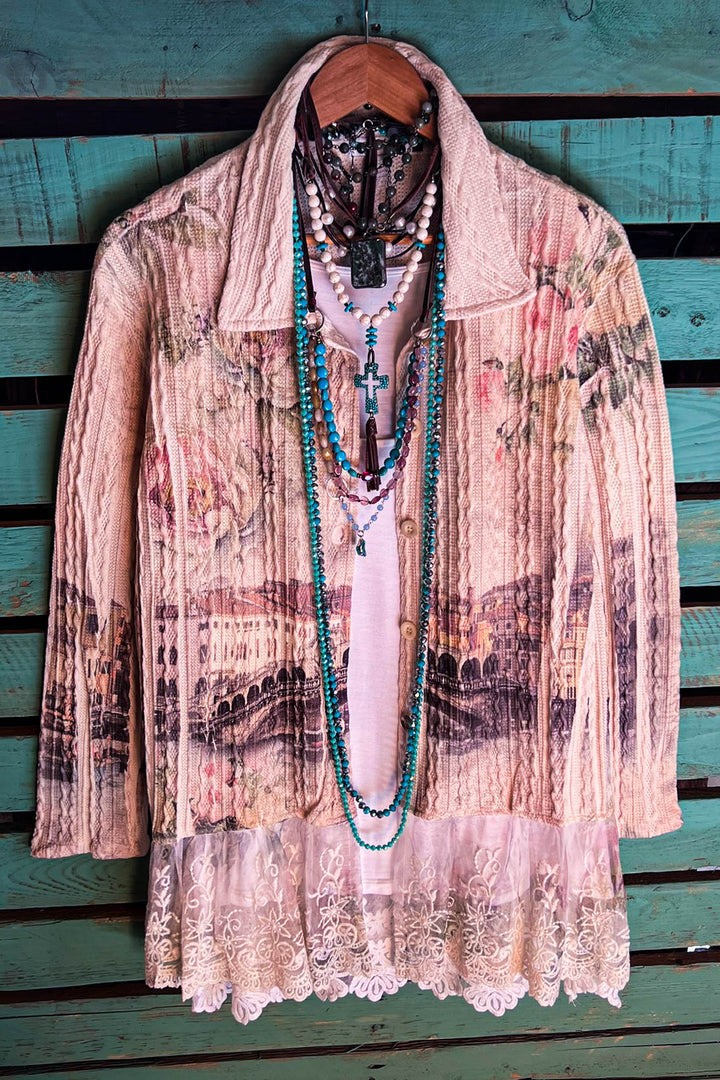 MANIFEST YOUR DREAMS COMFY & FAB JACKET CARDI IN MULTI-COLOR