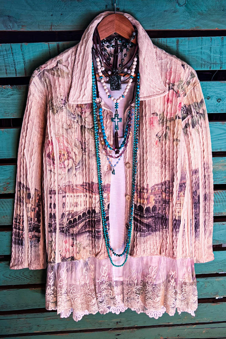 MANIFEST YOUR DREAMS COMFY & FAB JACKET CARDI IN MULTI-COLOR