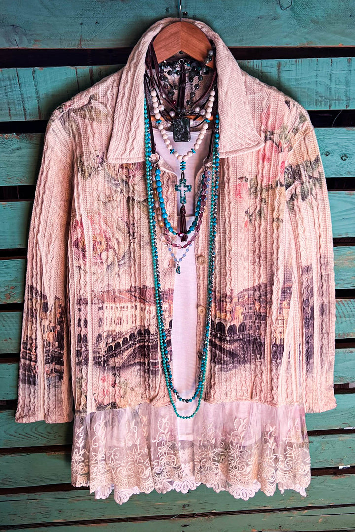 MANIFEST YOUR DREAMS COMFY & FAB JACKET CARDI IN MULTI-COLOR