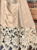 TOTALLY MAGIC VINTAGE INSPIRED LACE VEST IN BEIGE