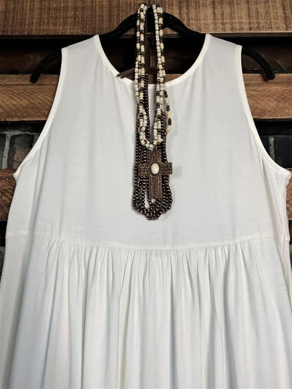 WEEKEND GETAWAY CASUAL DRESS IN IVORY
