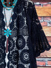 MADE TO PERFECTION CROCHET CARDIGAN IN BLACK
