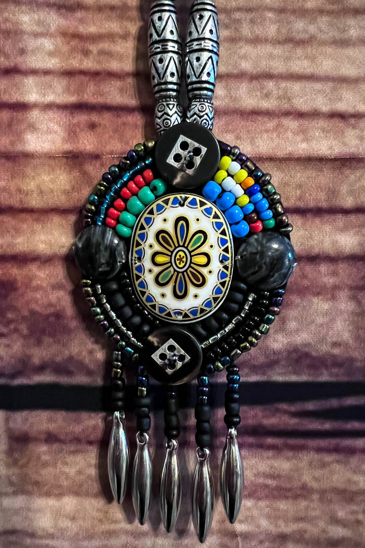 BOHO-HIPPIE ART NECKLACE  MULTI-COLOR-------SALE