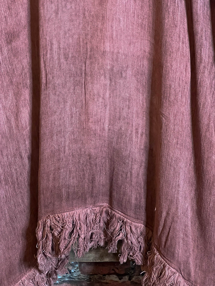 BOHEMIAN SOUL GAUZE PEASANT 100% COTTON KIMONO MOROCCAN CLAY