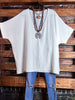 DOWNTOWN EASY LOOK TOP IN OFF WHITE