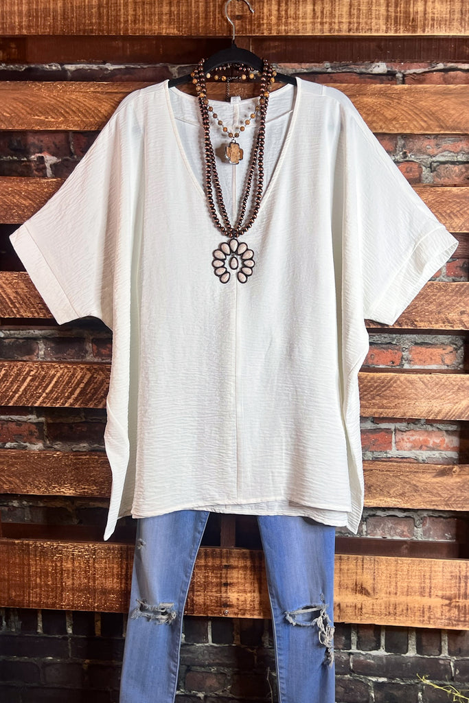 DOWNTOWN EASY LOOK TOP IN OFF WHITE