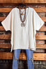 DOWNTOWN EASY LOOK TOP IN OFF WHITE