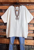DOWNTOWN EASY LOOK TOP IN OFF WHITE