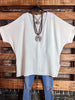 DOWNTOWN EASY LOOK TOP IN OFF WHITE