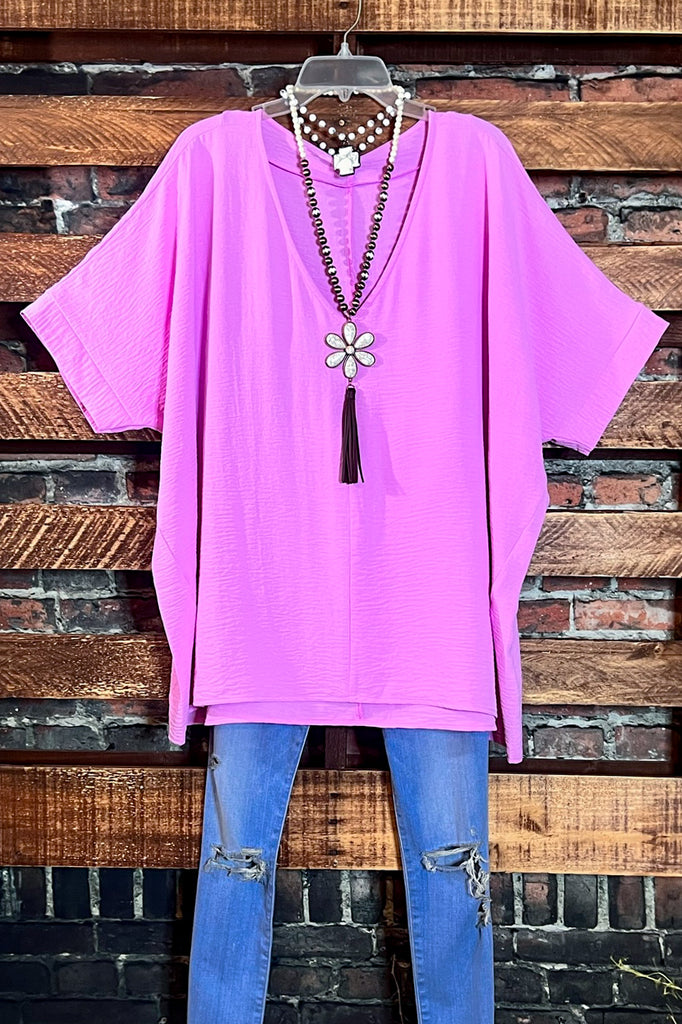DOWNTOWN EASY LOOK TOP IN MAUVE LILAC