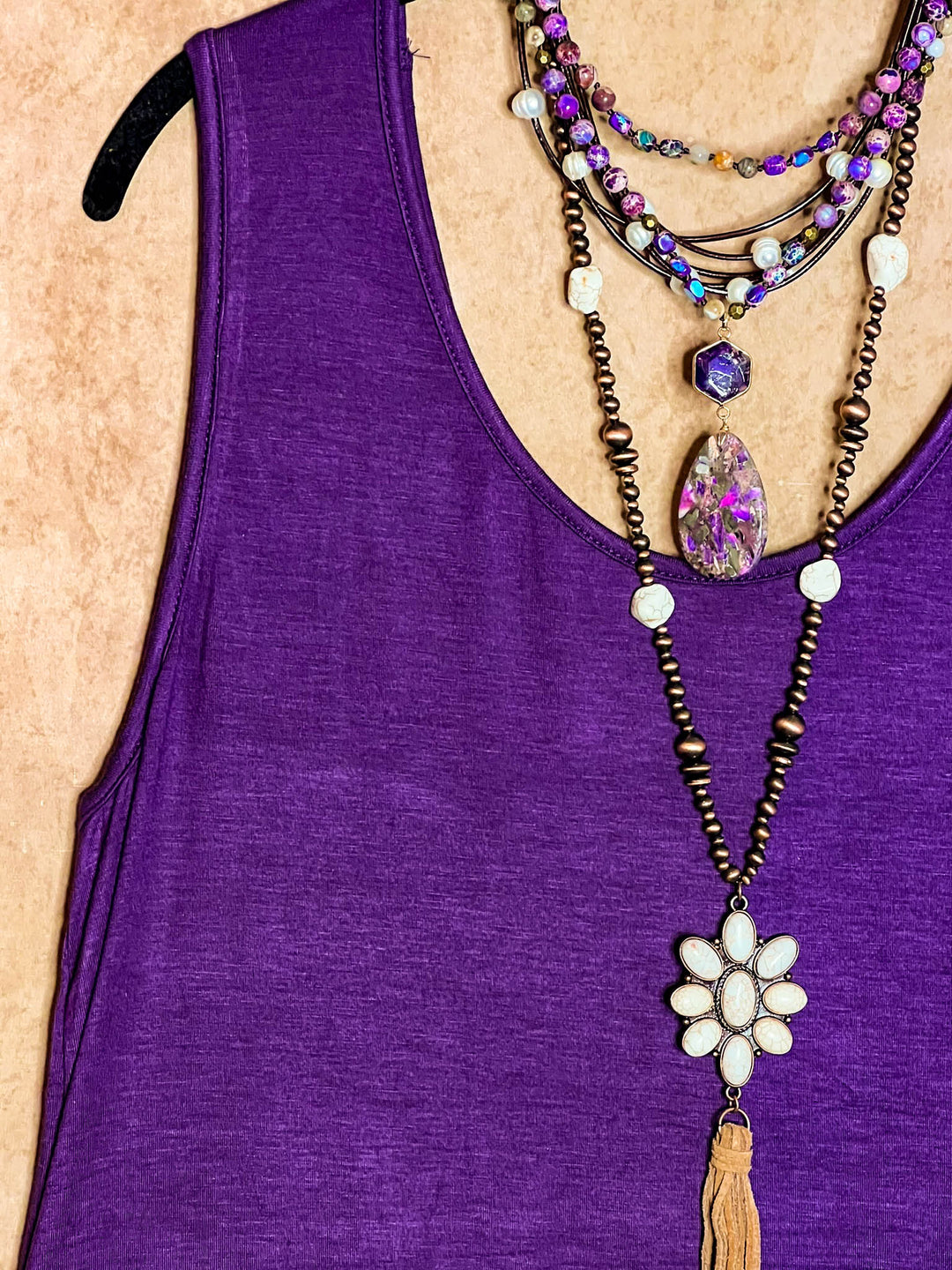 A Timeless Touch Purple Lace Extender Top