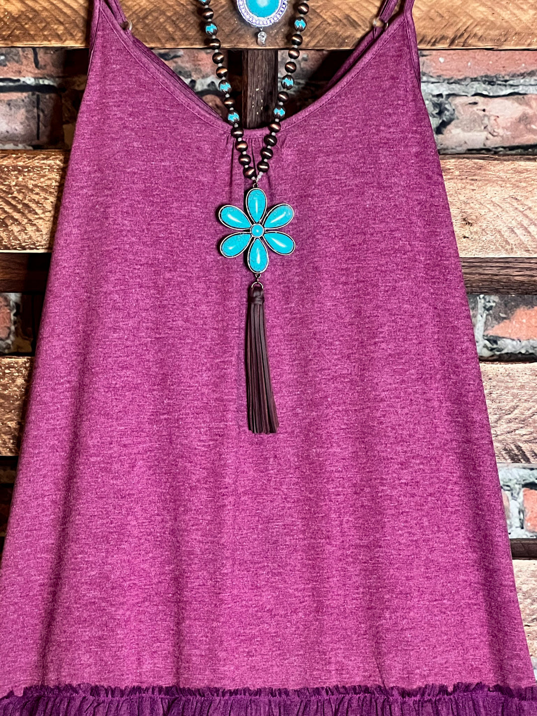 I'M ETERNALLY YOURS LAYERING SLIP DRESS EXTENDER IN WINE