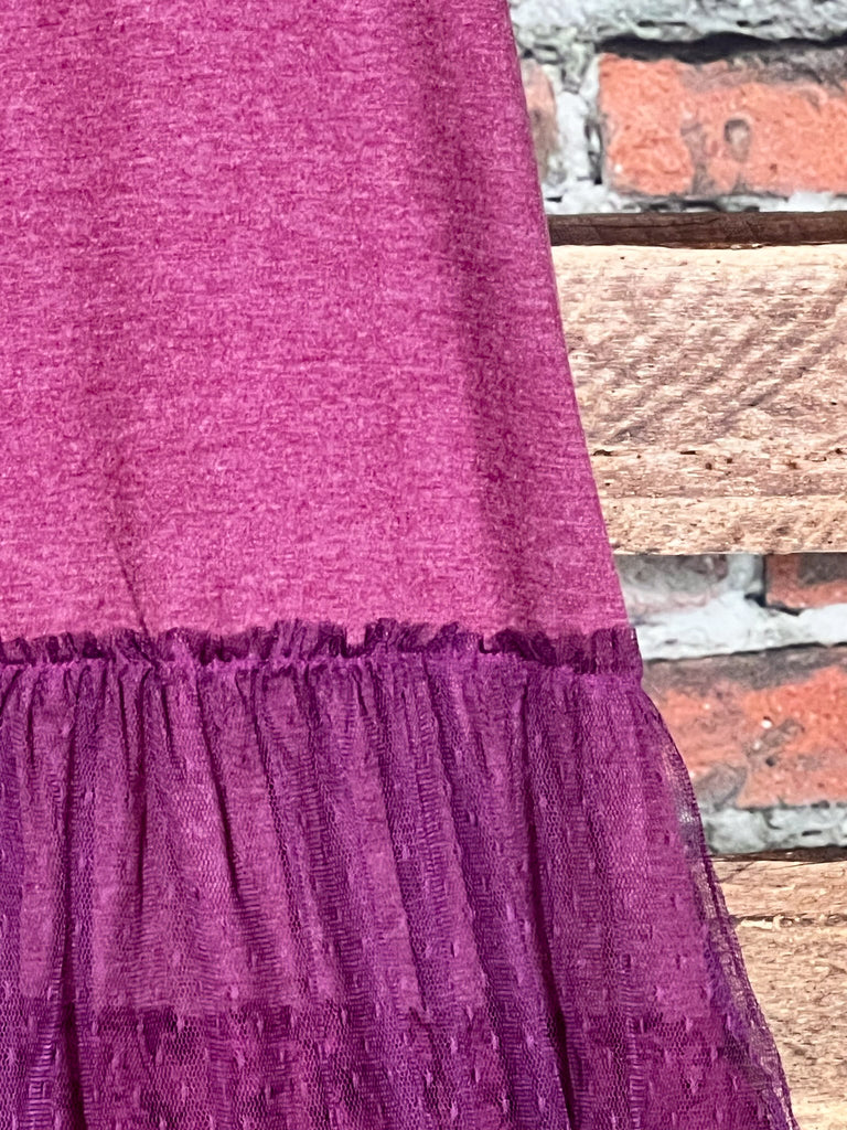 I'M ETERNALLY YOURS LAYERING SLIP DRESS EXTENDER IN WINE