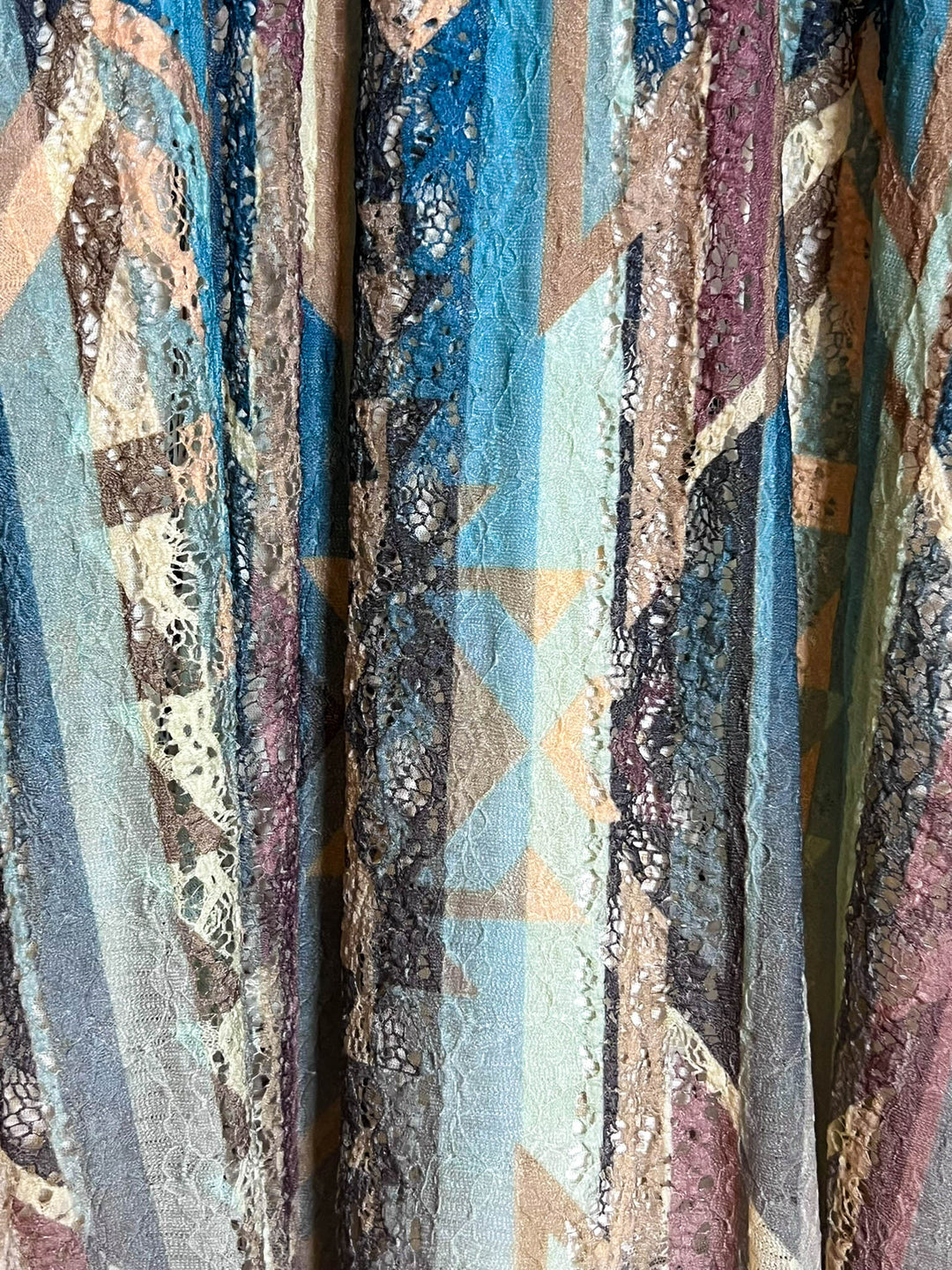 Nashville Diva Teal Turquoise Lace Layering Tunic