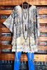 Counting Stars Camo Lace Top Poncho In Army Green