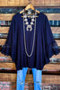 Darling Grace Navy Blue Lace Top