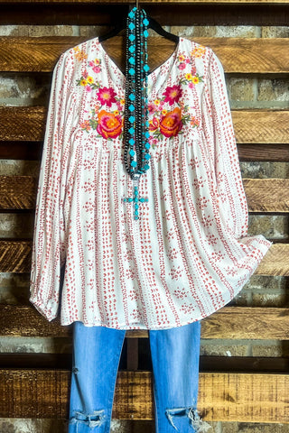KISSED BY THE RAINBOW GAUZE KIMONO IN RED MIX