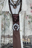 ITALY GARDEN LACE JACKET IN BEIGE & MULTICOLOR