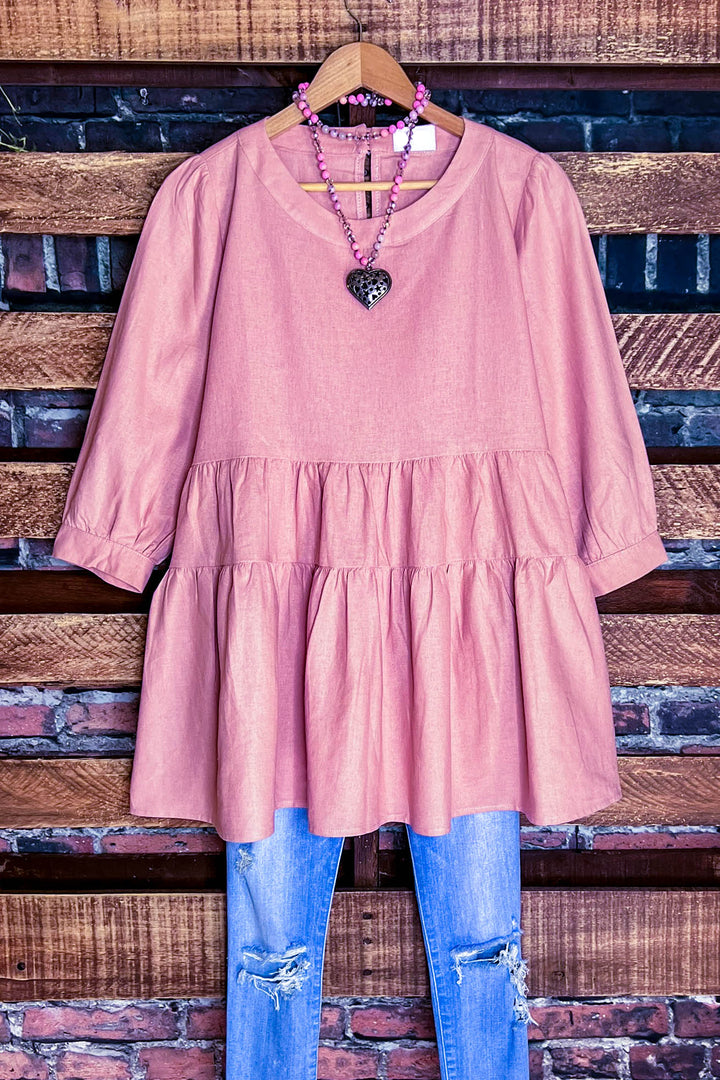 Looking Lovely Mauve Tunic Babydoll