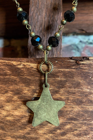 VICTORIAN CROSS CRYSTAL NECKLACE