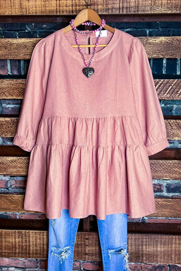 Looking Lovely Mauve Tunic Babydoll