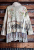 ITALY GARDEN LACE JACKET IN BEIGE & MULTICOLOR