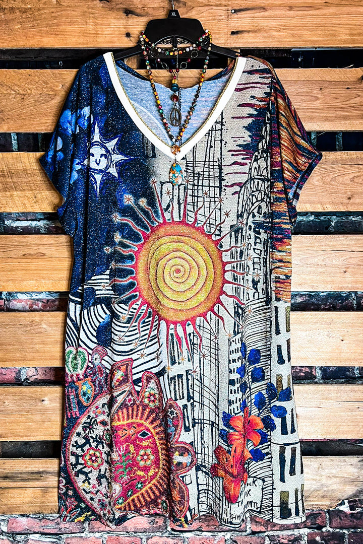 The Sun Fab Dress Long Tunic - Made in Italy