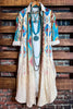 Remember When Fab Lace Shirt Dress in Turquoise & Multi-Color