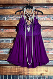 SWEET PASSION LACE BRALETTE CAMI TOP IN PURPLE