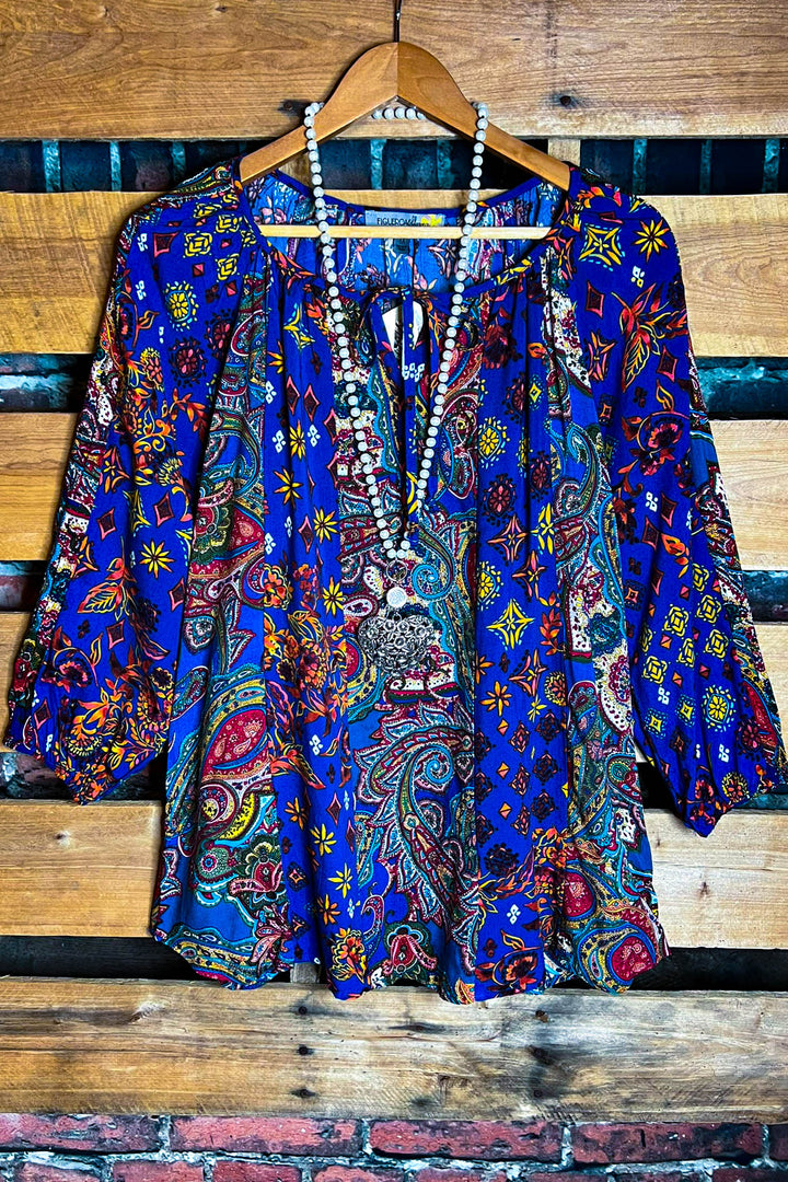 Sweet Mornings Multi-Color Top