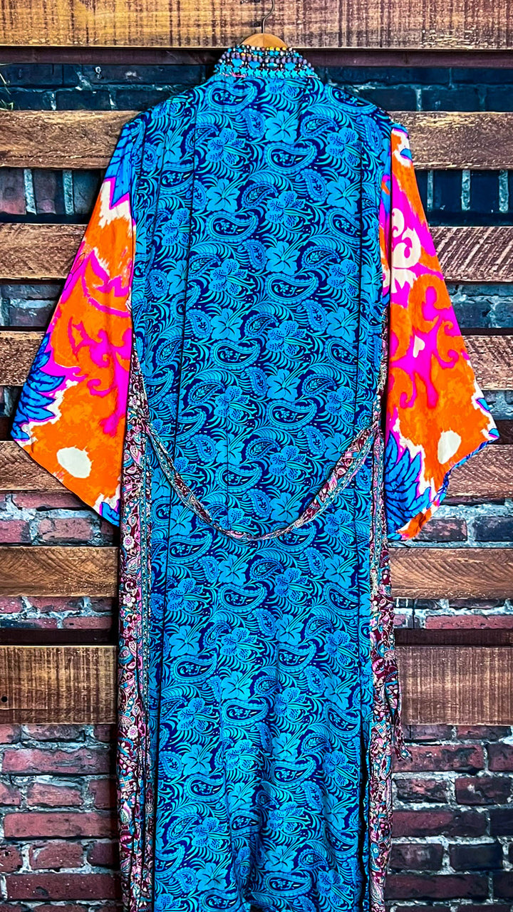CACTUS FIESTA MULTICOLOR LIGHTWEIGHT KIMONO DUSTER