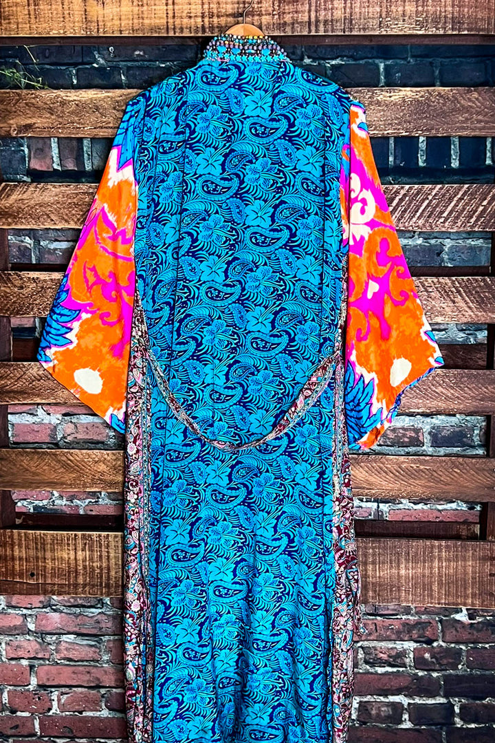 CACTUS FIESTA MULTICOLOR LIGHTWEIGHT KIMONO DUSTER